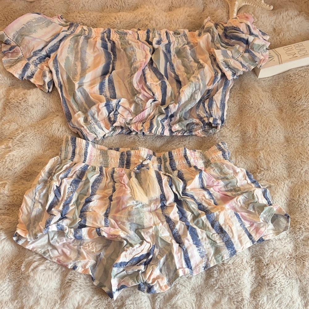 Ocean Drive Multicolor Striped Set